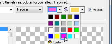 customise the textart colours